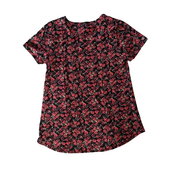 LLR Classic T Black with Pink White + Blue Print - Picture 4 of 4